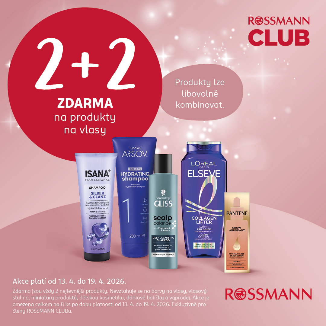 2+2 ZDARMA na vlasovou péči